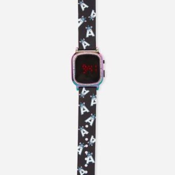 Justice Unicorn LED Touch Wrist Watch Initial - Picture 1 of 14